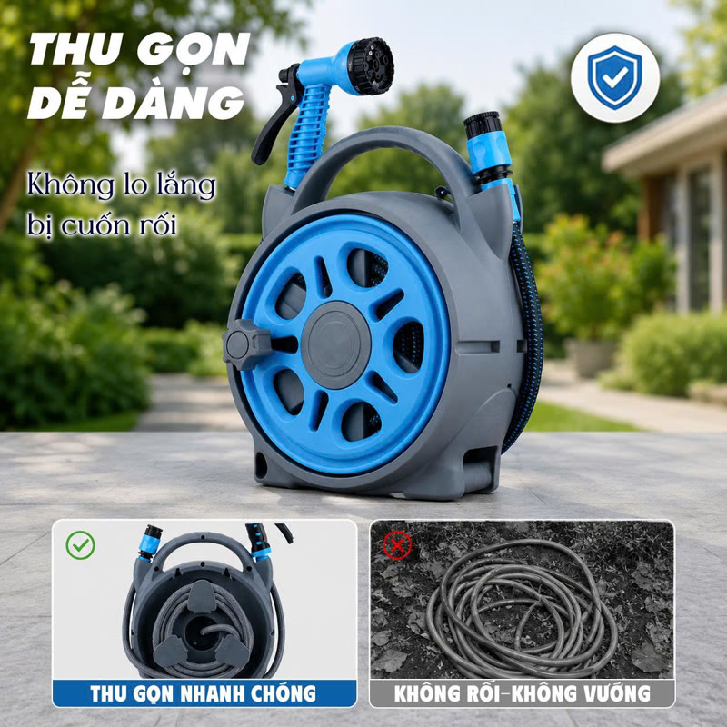 Thu gọn nhanh chóng, không rối, không vướng